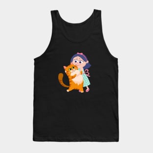 Cat hugs Tank Top